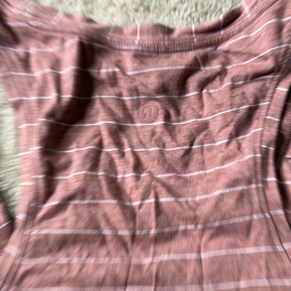 Lululemon Striped Pink tank top - Picture 3 of 3